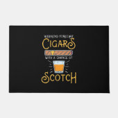 Wochenendautos mit schottischer Chance Fußmatte (Vorderseite)