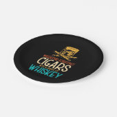 Wochenendautos mit Whiskey-Chance Pappteller (Schrägansicht)