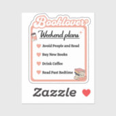 Wochenendbuchung Aufkleber (Blatt)