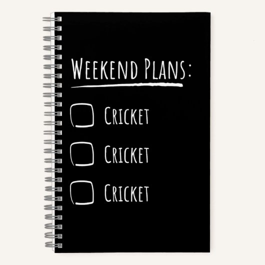 WochenendCricket Notizblock (Vorderseite)