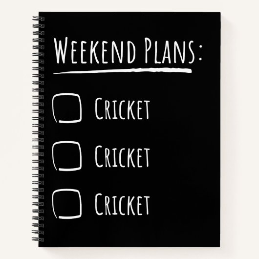 WochenendCricket Notizblock (Vorderseite)