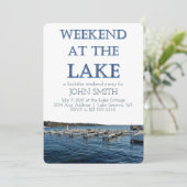 Wochenende am Bachelor-See Einladung (Stehend Vorderseite)