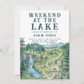 Wochenende am See | Einladung von Bachelor (Vorderseite)