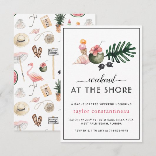 Wochenende an der Küste | Bachelorette Weekend Par (Vorne/Hinten)