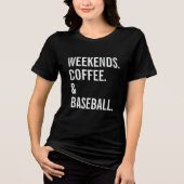 Wochenende Coffee Baseball Sport Lover Tri-Blend Shirt (Vorderseite)