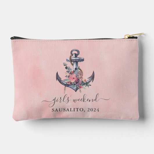 Wochenende der Küstenstadt Zubehörtasche (Rückseite)