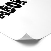 Wochenende des Arbeitstages - Zeit zum Entspannen Poster (Ecke)