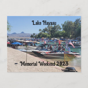 Wochenende des Gedenktags am Lake Havasu Postkarte