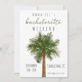 Wochenende des tropischen Junggeselinnen-Abschieds Einladung (Vorderseite)