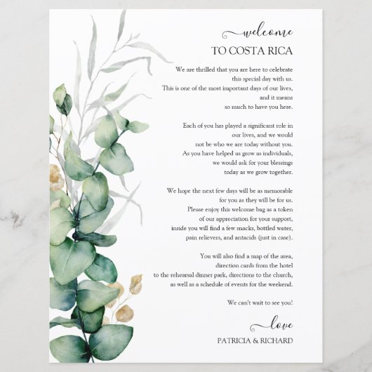 Wochenende Hochzeitreise Grüne Landschaft Eukalypt (Vorderseite)