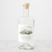 Wochenende im Camping Woods Bachelorette Alkoholflaschenetikett (Vorderseite)