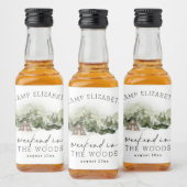 Wochenende im Camping Woods Bachelorette Alkoholflaschenetikett (Flaschen)