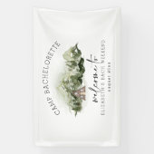 Wochenende im Camping Woods Bachelorette Banner (Vertikal)