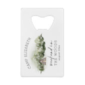 Wochenende im Camping Woods Bachelorette Geldbeutel Flaschenöffner (Rückseite)