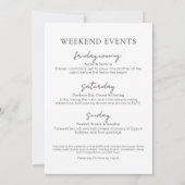 Wochenende im Junggeselinnen-Abschied des Campings Einladung (Rückseite)