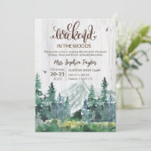 Wochenende im Wald Bachelorette Einladung (Stehend Vorderseite)