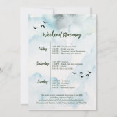 Wochenende im Wald Bachelorette Wochenende Einladung (Rückseite)