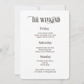 Wochenende im Wald Einladung (Rückseite)