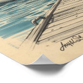 Wochenende in den Hamptons – Retro Ostküste am Mee Poster (Ecke)