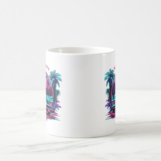 Wochenende Laden Retro Sunset 11 oz Tasse 80er Aes (Mittel)