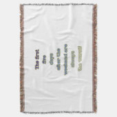 Wochenende lustiger Text Decke (Vorderseite Vertikal)