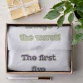 Wochenende lustiger Text Seidenpapier (Geschenk)