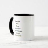 Wochenende lustiger Text Tasse (Vorderseite Links)