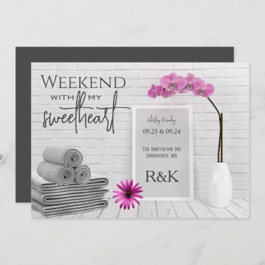 Wochenende mit dem Schweden Einladung (Vorne/Hinten)