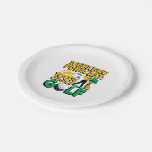 Wochenende Prognose 100% Chance auf Golf Pappteller (Schrägansicht)