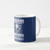 WOCHENENDE PROGNOSTIZIERTE SKATEBOARDING KAFFEETASSE (VorderseiteRechts)
