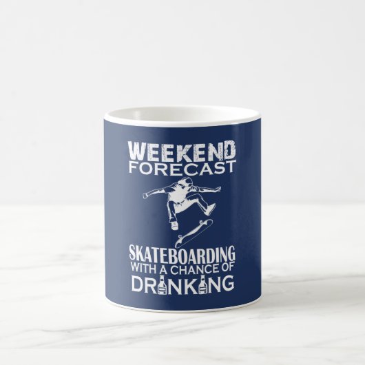 WOCHENENDE PROGNOSTIZIERTE SKATEBOARDING KAFFEETASSE (Mittel)