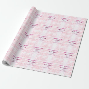 Wochenende Sozialverein pinkfarbener Glitzer Bache Geschenkpapier
