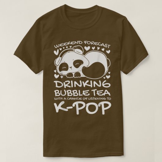 Wochenende trinken Blasen Tee k-Pop K-Pop Mädchen (Design vorne)