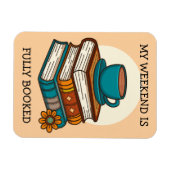 Wochenende voll gebuchte Buchliebhaber Magnet (Horizontal)