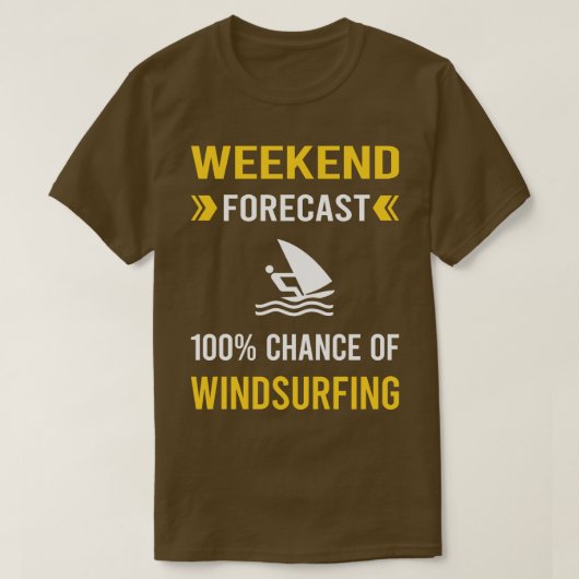 Wochenende Vorhersage Windsurfen Windsurfen Windsu T-Shirt (Design vorne)