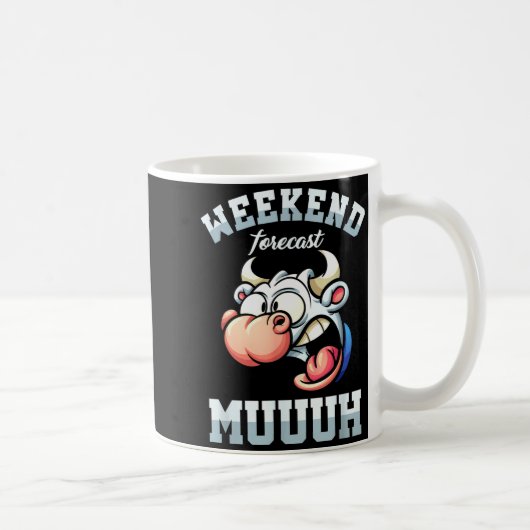 Wochenende Woche Vorhersage Freitag Urlaub Arbeits Kaffeetasse (Rechts)