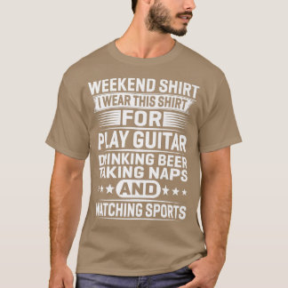WochenendeIch trage diesFür Gitarre trinken Premiu T-Shirt