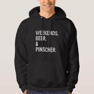 Wochenenden Bier und Doberman Pinscher Cool Hoodie