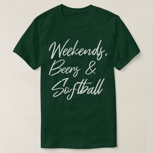 Wochenenden Biere und Softball III 1 T-Shirt (Design vorne)