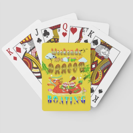 Wochenenden für Drachenboote Spielkarten (Rückseite)