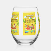 Wochenenden für Drachenboote Weinglas Ohne Stiel (Vorderseite)