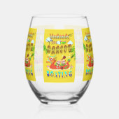 Wochenenden für Drachenboote Weinglas Ohne Stiel (Links)