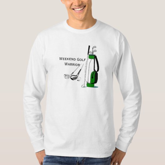 Wochenenden-Golf-Krieger-Entwurfs-T - Shirt (Vorderseite)