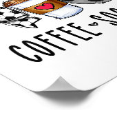 Wochenenden Kaffee Fußball _2 Poster (Ecke)
