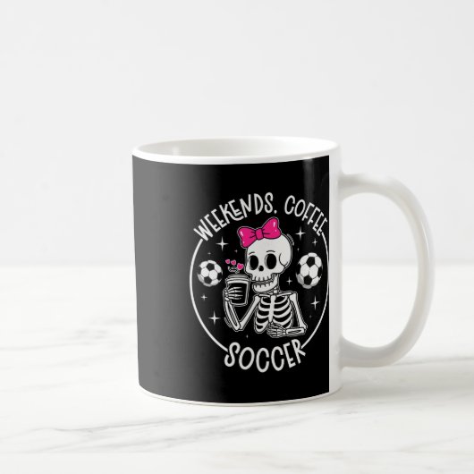 Wochenenden Kaffee Fußballmutter eines Fußballspie Kaffeetasse (Rechts)