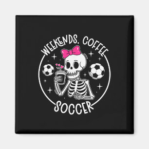 Wochenenden Kaffee Fußballmutter eines Fußballspie Magnet