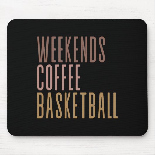 Wochenenden Kaffee Skizze Mousepad (Vorne)