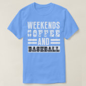 Wochenenden Kaffee und Baseball 20 T-Shirt (Design vorne)