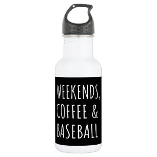 Wochenenden, Kaffee und Baseball I Edelstahlflasche