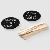 Wochenenden, Kaffee und Baseball I Fächer (Non-assembled)